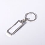 Porte cl�s en m�tal avec �tiquette inscriptible - personnalisable - extr�mement solide - pendentif avec ...