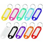 Porte clef � etiquette, 50 pcs porte cl� � etiquette en plastique r�sistant �tiquette d'identification ...
