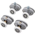 Porte de douche roues runner, poulies en plastique abs rouleaux de portes coulissantes pour roulettes ...