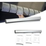Porte commande fiche bons billets - rail de billetterie mural en aluminium pour tickets caisse barre ...