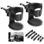 Porte gobelet voiture, 2pcs support gobelet voiture, porte - gobelet de voiture r�glable, pour grille ...