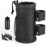 Porte gourde velo, porte gourde velo sans vis en tissu oxford, porte - bidons avec poche en filet et ...