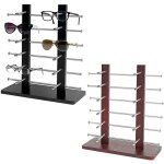 Porte - lunette vendee, prsentoir  lunette pour 12 paires de lunettes, 42x39cm marron
