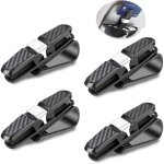 Porte lunettes pour voiture 4 pi�ces support lunette voiture clip rotatif � 180 � avec clip support de ...