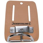 Porte - marteau en cuir pour ceinture 100 x 50 mm silverline cb06