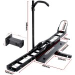 Porte - moto attelage scooter avec rampe de chargement 227kg + adaptateur 2'' 85x45mm