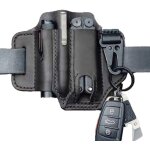 Porte - outils tactique multifonction en cuir avec boucle de ceinture et porte - cl� pour lampe de poche ...