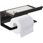 Porte papier toilette, support papier toilette avec �tag�res spacieuses, porte papier toilette mural ...