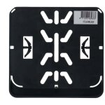 Porte plaque d'immatriculation scooter 14. 5x12. 5cm noir