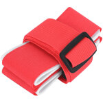 Porte - skis et snowboard � bretelles en nylon, accessoire de transport pour �quipement d'hiver (rouge) ...