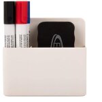 Porte - stylo magntique, porte - marqueur pour tableau blanc compos de 2 compartiments avec ponge ...