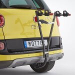 Porte - vlo 2 vlos suspendus sur attelage avec antivol jupiter 2