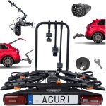 Porte - v�los aguri active bike pro 3 pour 3 v�los, noir, pliable