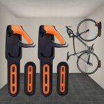 Porte - v�los enduit de caoutchouc support mural pour v�lo 2 supports muraux pour v�lo utilisation int�rieure ...