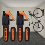 Porte - v�los, porte - v�los mural avec rev�tement en caoutchouc, pour 2 v�los, supports muraux pour ...
