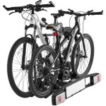Porte - v�los, porte - v�los pliable et verrouillable, convient aux r�cepteurs de 5 cm, transporte 2 ...