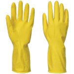 Lot de 12 paires de gants latex de mnage jaune l - taille 9