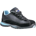 Baskets de s�curit� femme basses portwest s1p trainer hro noir / bleu 37