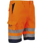Bermuda hivis poly - coton couleur : jaune / gris taille xxl portwest