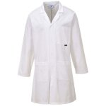 Blouse de laboratoire portwest standard 100% coton blanc xs