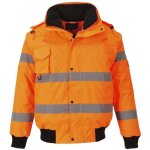 Blouson bomber portwest hivis 3en1 orange fluo xl