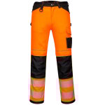 Portwest - pantalon pw3 hi - vis work couleur : orange / noir taille 46