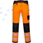 Portwest - pantalon de travail pw3 stretch holster couleur : orange / noir taille 38