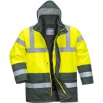 Parka haute visibilité portwest bicolore traffic jaune / vert l Parka haute visibilité portwest bicolore traffic jaune / vert l