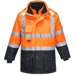 Portwest - parka haute visibilit 7 en 1 trafic contraste orange / marine l