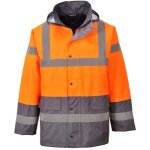 Parka haute visibilit bicolore portwest matelasse orange / gris l