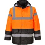 Parka haute visibilit� bicolore portwest matelass�e orange / noir m