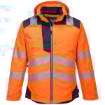 Portwest - parka hv pw3 couleur : orange / marine taille xl