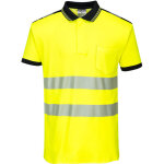 Polo hv pw3 couleur : jaune / noir taille 5xl portwest Polo hv pw3 couleur : jaune / noir taille 5xl portwest