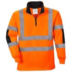 Sweat shirt haute visibilit portwest rugby xenon orange fluo s