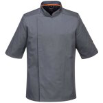 Veste cuisine manches courtes maille respirable portwest gris l Veste cuisine manches courtes maille respirable portwest gris l