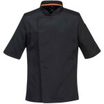 Veste cuisine manches courtes maille respirable portwest noir m Veste cuisine manches courtes maille respirable portwest noir m