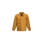 Veste de soudeur en cuir bronze l