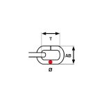 Posamo - chaine plastique polyethylene argent 10, 0 - 25m