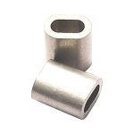 Posamo - pinces en aluminium z3 pour cble mtallique  3, 0mm (par 100)