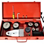 Poste � souder polyfuser 2300 w, 6 matrices, pour le soudage de tubes en pvc et pvdf