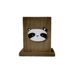 Pot � crayons en bois panda 10x8x10. 8cm - marron silumen