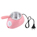 Pot �lectrique � chocolat avec moules inclus - machine de cuisine rose pour confiserie et desserts
