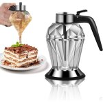 Pot de miel en verre, 200 ml distributeur miel anti - goutte, 7 onces distributeur sirop avec support, ...