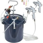 Pot de peinture sous pression mophorn, r�servoir de peinture � air comprim� de 10 l / 2, 5 gal, comprend ...