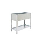 Potager urbain m�tallique 850x900x400 mm, 100 l, jardini�re ext�rieure r�sistante galvanis� ? simon garden ...