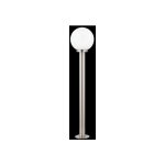 Poteau de jardin nisia 1mt avec globe en verre satin diamtre 20cm attaque grand e27 degr de protection ...