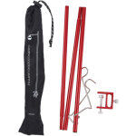 Poteau de lampe pliable en alliage d'aluminium, support polyvalent pour lanterne de camping avec double ...