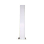 Potelet hauteur 1200mm section 100x40 avec platine couleur blanc 9010