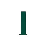 Potelet hauteur 1200mm section 100x40 avec platine couleur vert 6005 Potelet hauteur 1200mm section 100x40 avec platine couleur vert 6005