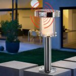 Potelet solaire dtection de mouvement ancona pro duo color (blanc chaud ou froid)